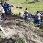Caminhão tomba na manhã desta segunda-feira, 02, em Gravatal