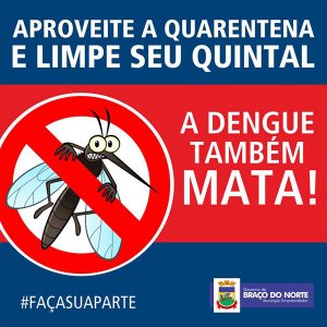 Braço do Norte não apresenta casos de dengue, mas prevenção deve ser constante