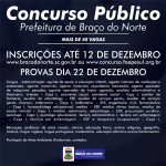 Concurso público em Braço do Norte oferece mais de 80 vagas e cadastro reserva