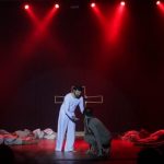 Teatro Municipal Elias Angeloni lotado de jovens no Retiro Vinde e Vede