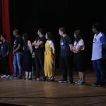 Teatro Municipal Elias Angeloni lotado de jovens no Retiro Vinde e Vede