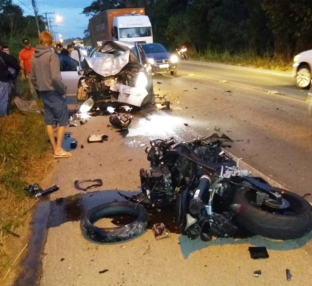 Grave acidente na SC-370 em Braço do Norte ressulta em uma pessoa morta