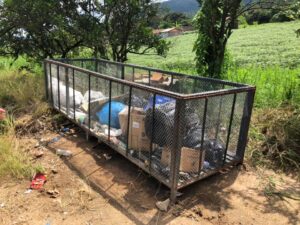 Projeto piloto para armazenamento de lixeiras no interior é lançado em Braço do Norte