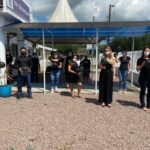 Ato nas unidades de saúde de Braço do Norte marca um ano de enfrentamento a pandemia