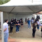 Ato nas unidades de saúde de Braço do Norte marca um ano de enfrentamento a pandemia