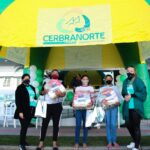 Cerbranorte doa 600kg de alimentos e distribui 400 brindes