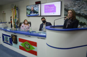 Seminário sobre violência contra mulher é realizado pela Câmara de Vereadores de Tubarão Seminário sobre violência contra mulher é realizado pela Câmara de Vereadores de Tubarão