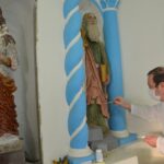 Equipe do Unibave restaura imagens sacras com quase 135 anos em Braço do Norte