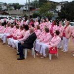 Pedra fundamental para a construção da sede da Rede Feminina de Orleans é lançada