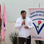 Pedra fundamental para a construção da sede da Rede Feminina de Orleans é lançada