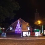 São Ludgero decorada e iluminada para o Natal