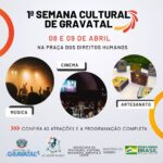 1ª Semana Cultural de Gravatal acontece na Praça dos Direitos Humanos