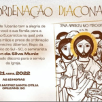 Ordenação Diaconal de Adson da Silva Muniz acontece neste dia 21 na Matriz Santa Otília, em Orleans