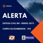 Cemaden alerta para alto risco de inundação em Braço do Norte