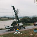  Equipe Cegero segue firme com os trabalhos para restabelecimento da linha de distribuição na SC-108