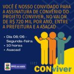 Município de Braço do Norte repassará R$ 720 mil para Asacad