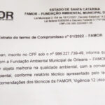 Extrado do termo de Compromisso nº 01/2022 - Famor