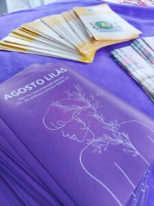 Unibave presente na campanha do Agosto Lilás, nos 16 anos da Lei Maria da Penha