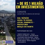 Ordem de serviço para pavimentações: serão investidos mais de R$ 1 milhão