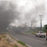 Bloqueio é registrado na SC 108 em Orleans