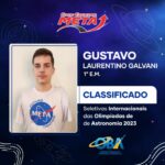 Aluno do Centro Educacional Meta é classificado para as Seletivas Internacionais 2023