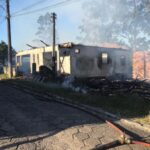 Incêndio destrói residências em Urussanga