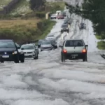 Chuva de granizo provoca acidente na Serra
