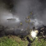 Bombeiros Militares atendem ocorrência de incêndio em edificação em Lauro Muller