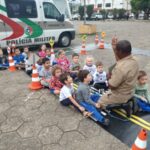 Polícia Militar realiza exposição na Praça Padre Roher Polícia Militar realiza exposição na Praça Padre Roher