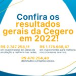 Cegero: Resultados Gerais do ano de 2022