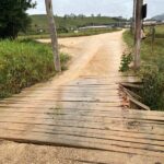 Veículo com seis bovinos suspeitos de furto foi localizado após ponte quebrar, em Grão-Pará