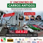 3º Encontro de Carros Antigos acontecerá neste sábado em Cocal do Sul