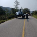 Acidente envolvendo motocicleta e caminhão deixa homem ferido gravemente na Rod SC-390 Acidente envolvendo motocicleta e caminhão deixa homem ferido gravemente na Rod SC-390