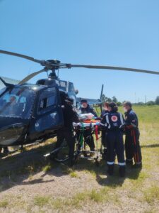 SAER  presta socorro a Idoso de 73 anos cai do telhado