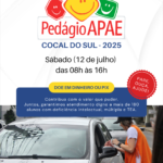 “Pare, ouça e ajude”: APAE Cocal do Sul promove Pedágio Solidário no dia 12 de julho