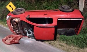 Dois veículos se envolvem em acidente na SC-390, em Orleans