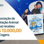 Associação de Proteção Animal (Apa) recebeu R$ 13.000,00 da Cegero