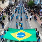 Braço do Norte celebra 7 de Setembro com desfile cívico em homenagem aos 70 anos do município