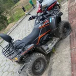 Adolescente fica ferido após acidente entre moto e quadriciclo em Treze de Maio Adolescente fica ferido após acidente entre moto e quadriciclo em Treze de Maio