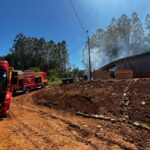 Incêndio em estufa de secagem de fumo em Orleans Incêndio em estufa de secagem de fumo em Orleans
