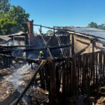 Incêndio em estufa de secagem de fumo em Orleans Incêndio em estufa de secagem de fumo em Orleans