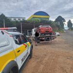 Caminhão com placa adulterada é apreendido na SC-390, em Bom Jardim da Serra