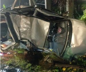 Três jovens perdem a vida em grave acidente na SC 108, em Braço do Norte