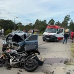 Passageira de moto perde a vida em acidente em Lauro Müller
