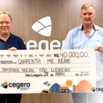 Cooperação que faz a diferença: Cegero destina R$ 620 mil para educação, saúde e assistência social