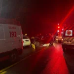 Quatro pessoas ficam feridas em acidente na rodovia SC-446, em Treviso