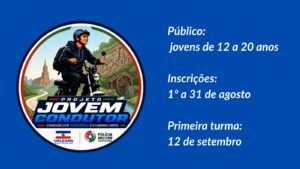Prefeitura de Orleans abre inscrições para o Projeto Jovem Condutor com capacitação gratuita sobre veículos autopropelidos