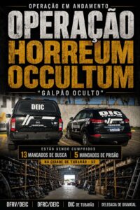 Polícia Civil deflagra operação contra grupo criminoso que comercializava peças automotivas ilícitas em Tubarão