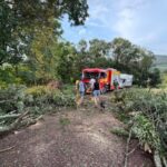 Temporais levam seis municípios a decretar situação de emergência e 17 registram danos em Santa Catarina