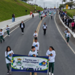 Desfile Cívico de LAuro Müller movimenta o Distrito de Guatá